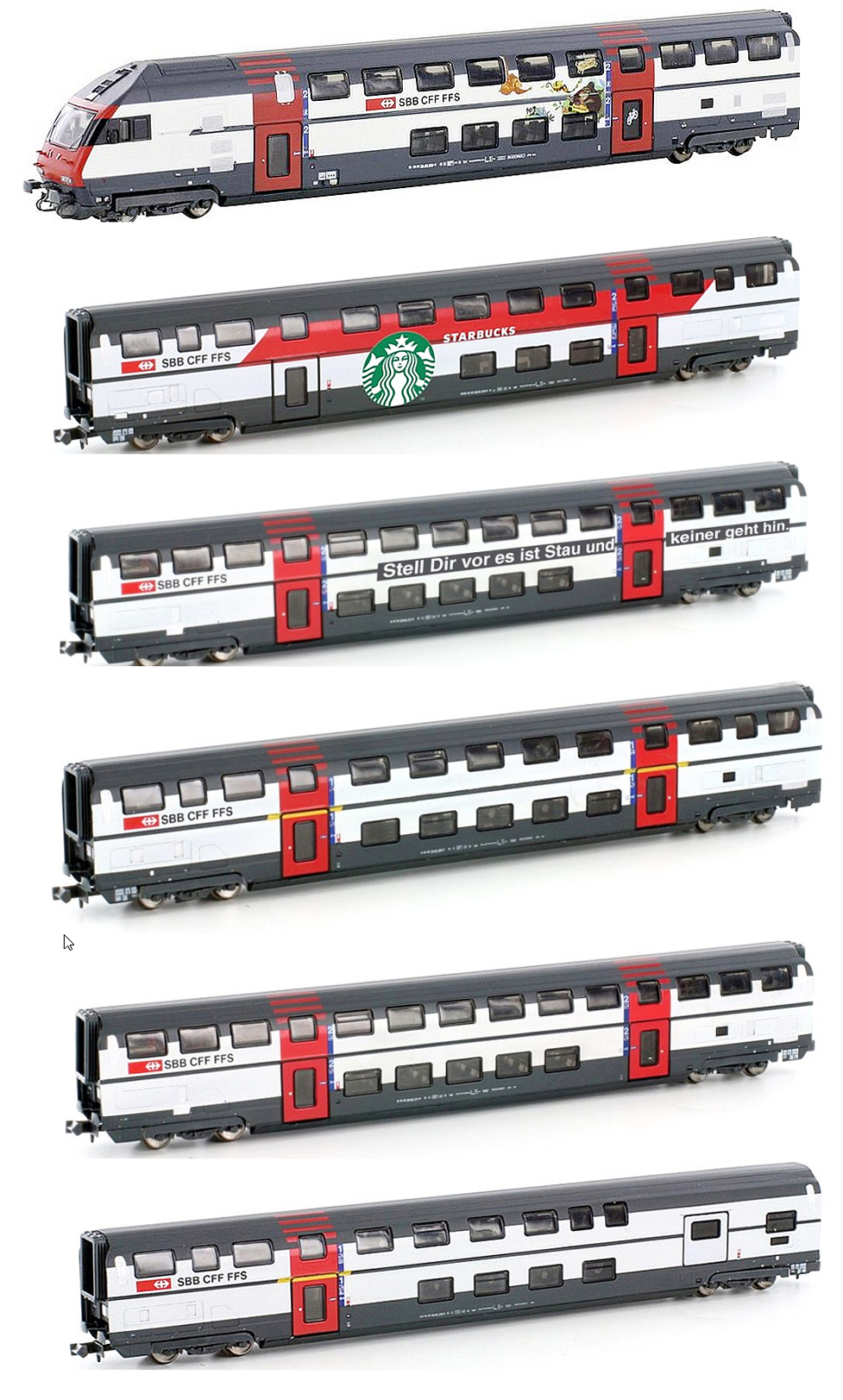 H25123 IC2020制御客車 hobbytrain 鉄道模型スイスSBB - 鉄道模型